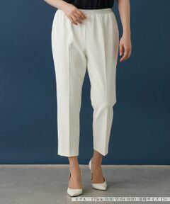 Leilian PLUS HOUSE / レリアンプラスハウス その他パンツ | 【はっ水】【店舗人気】ラメゴムクロップドパンツ