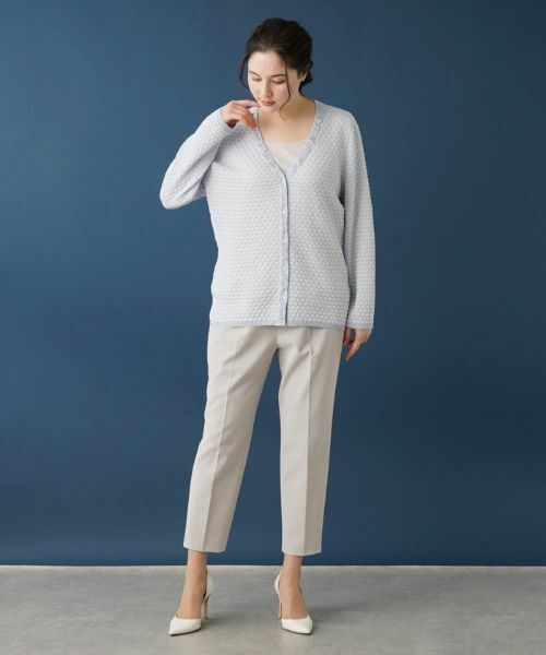 Leilian PLUS HOUSE / レリアンプラスハウス その他パンツ | 【はっ水】【店舗人気】ラメゴムクロップドパンツ | 詳細10