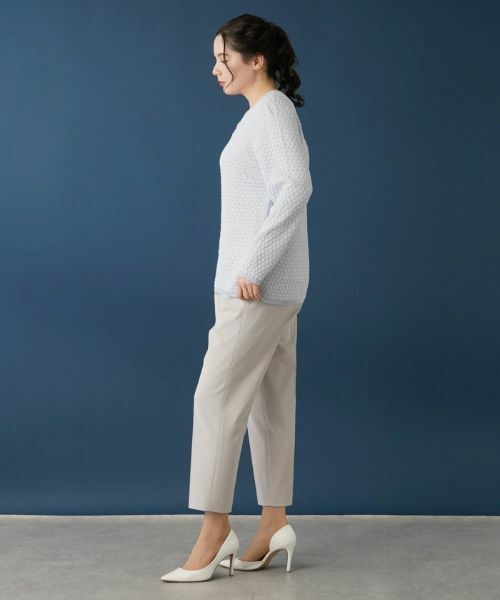 Leilian PLUS HOUSE / レリアンプラスハウス その他パンツ | 【はっ水】【店舗人気】ラメゴムクロップドパンツ | 詳細11