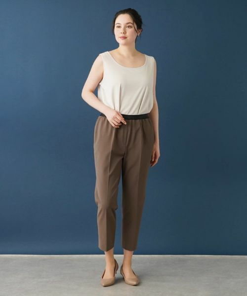 Leilian PLUS HOUSE / レリアンプラスハウス その他パンツ | 【はっ水】【店舗人気】ラメゴムクロップドパンツ | 詳細13