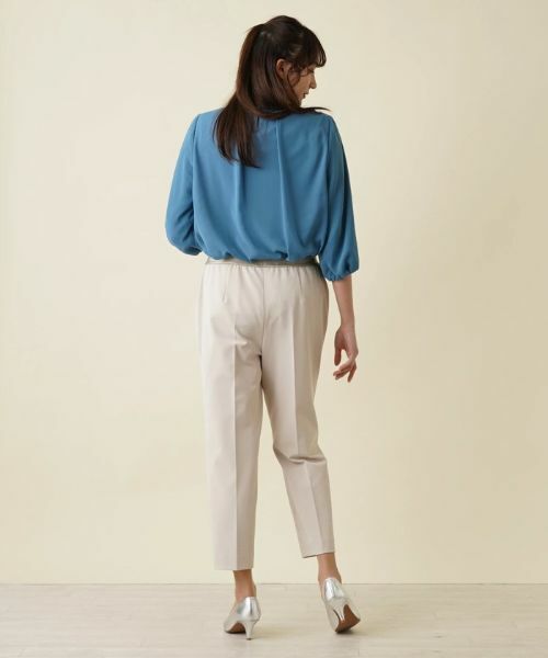 Leilian PLUS HOUSE / レリアンプラスハウス その他パンツ | 【はっ水】【店舗人気】ラメゴムクロップドパンツ | 詳細3