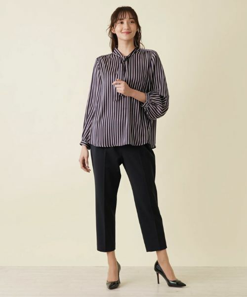 Leilian PLUS HOUSE / レリアンプラスハウス その他パンツ | 【はっ水】【店舗人気】ラメゴムクロップドパンツ | 詳細4