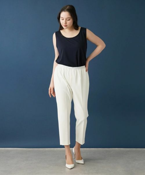 Leilian PLUS HOUSE / レリアンプラスハウス その他パンツ | 【はっ水】【店舗人気】ラメゴムクロップドパンツ | 詳細7