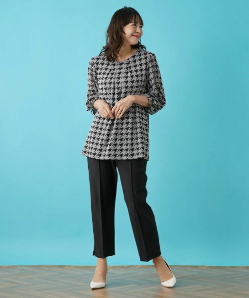 Leilian PLUS HOUSE / レリアンプラスハウス その他パンツ | 【店舗人気】洗えるストレッチクロップドパンツ | 詳細1