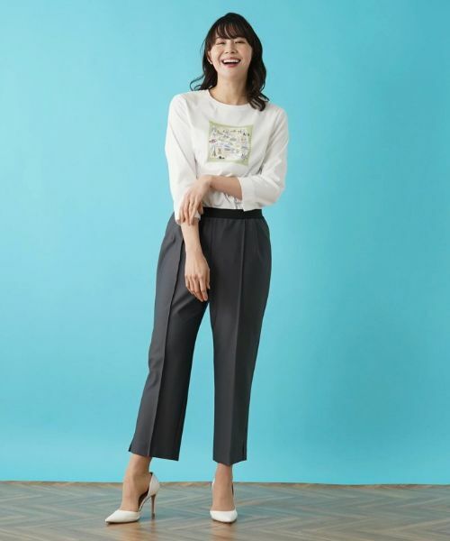 Leilian PLUS HOUSE / レリアンプラスハウス その他パンツ | 【店舗人気】洗えるストレッチクロップドパンツ | 詳細5