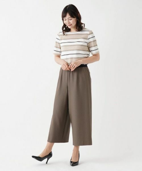 Leilian PLUS HOUSE / レリアンプラスハウス その他パンツ | ストレッチクロップドワイドパンツ | 詳細16