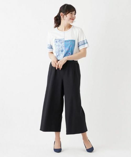 Leilian PLUS HOUSE / レリアンプラスハウス その他パンツ | ストレッチクロップドワイドパンツ | 詳細19