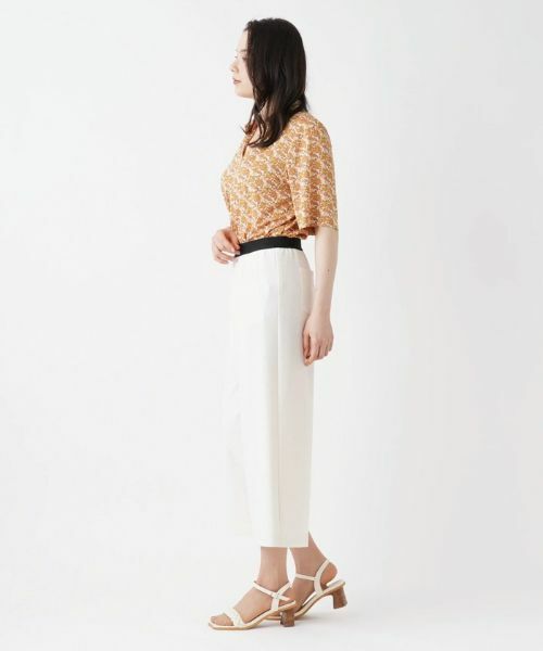 Leilian PLUS HOUSE / レリアンプラスハウス その他パンツ | ストレッチクロップドワイドパンツ | 詳細2
