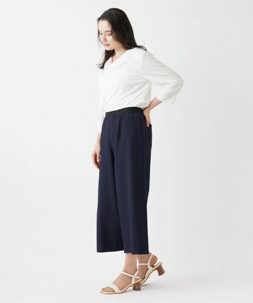 Leilian PLUS HOUSE / レリアンプラスハウス その他パンツ | ストレッチクロップドワイドパンツ | 詳細6