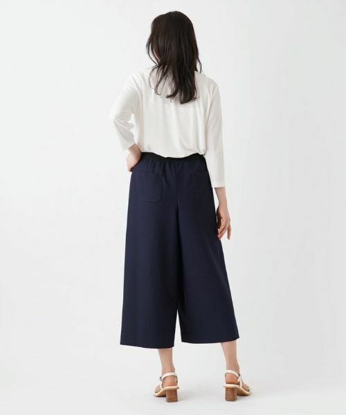 Leilian PLUS HOUSE / レリアンプラスハウス その他パンツ | ストレッチクロップドワイドパンツ | 詳細7