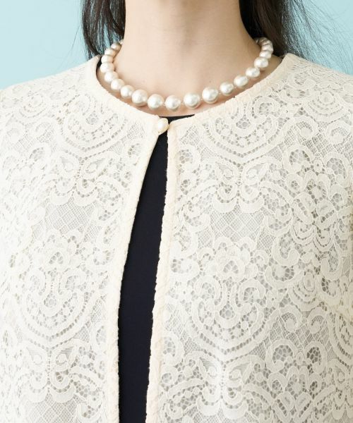 Leilian PLUS HOUSE / レリアンプラスハウス ドレス | レースドッキングワンピース【セレモニー】 | 詳細13