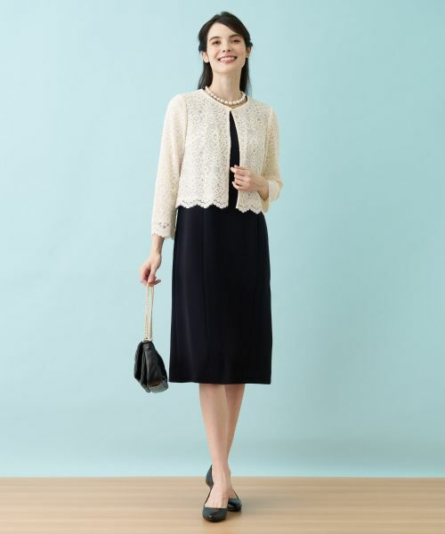 Leilian PLUS HOUSE / レリアンプラスハウス ドレス | レースドッキングワンピース【セレモニー】 | 詳細22