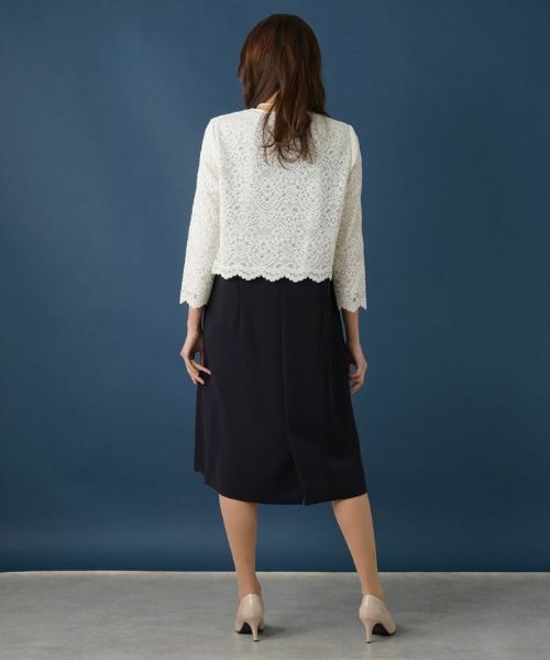 Leilian PLUS HOUSE / レリアンプラスハウス ドレス | レースドッキングワンピース【セレモニー】 | 詳細26