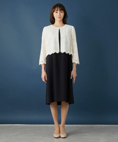 Leilian PLUS HOUSE / レリアンプラスハウス ドレス | レースドッキングワンピース【セレモニー】 | 詳細27