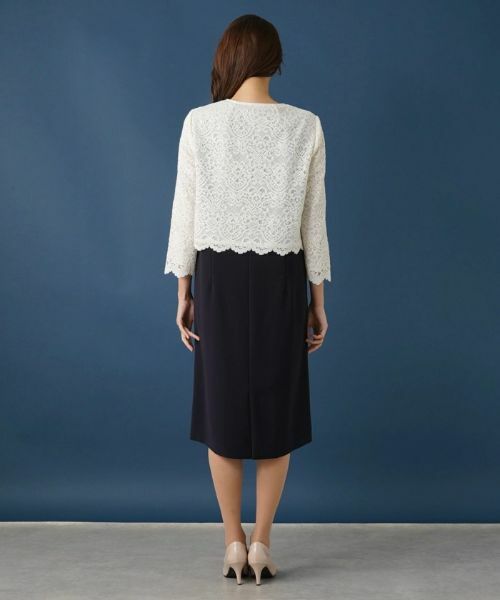 Leilian PLUS HOUSE / レリアンプラスハウス ドレス | レースドッキングワンピース【セレモニー】 | 詳細29