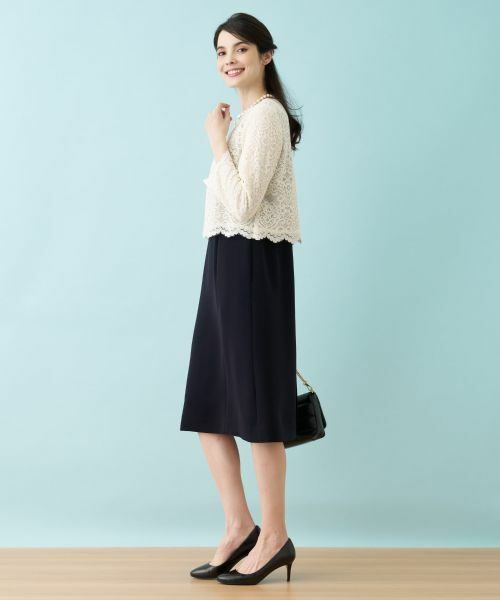 Leilian PLUS HOUSE / レリアンプラスハウス ドレス | レースドッキングワンピース【セレモニー】 | 詳細3