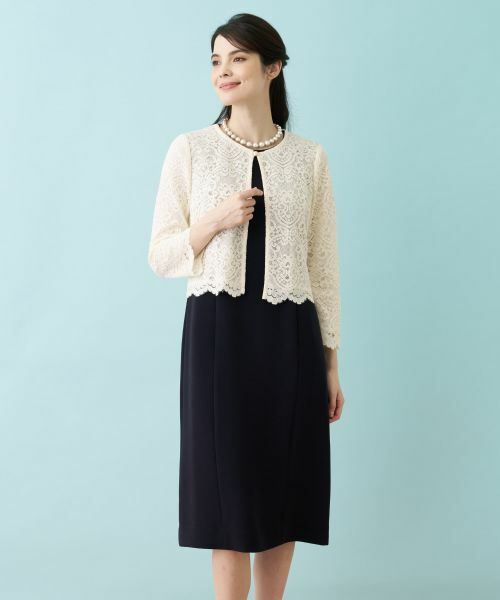 Leilian PLUS HOUSE / レリアンプラスハウス ドレス | レースドッキングワンピース【セレモニー】 | 詳細7