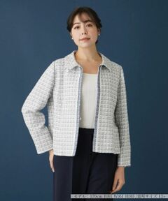 Leilian PLUS HOUSE / レリアンプラスハウス テーラードジャケット | 【セレモニー】ラメツイードジャケット