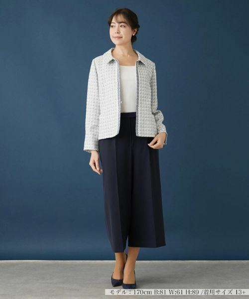 Leilian PLUS HOUSE / レリアンプラスハウス テーラードジャケット | 【セレモニー】ラメツイードジャケット | 詳細1