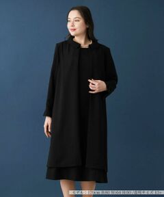 Leilian PLUS HOUSE / レリアンプラスハウス ドレス | ワンピースアンサンブル【ブラックフォーマル】