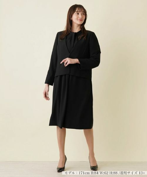 Leilian PLUS HOUSE / レリアンプラスハウス ドレス | ワンピースアンサンブル【ブラックフォーマル】 | 詳細1