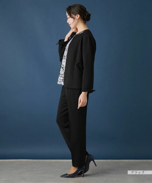 Leilian PLUS HOUSE / レリアンプラスハウス テーラードジャケット | 【セットアップ対応商品】ノーカラージャケット | 詳細2