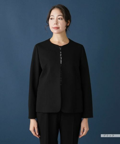 Leilian PLUS HOUSE / レリアンプラスハウス テーラードジャケット | 【セットアップ対応商品】ノーカラージャケット | 詳細4