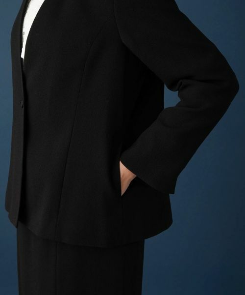 Leilian PLUS HOUSE / レリアンプラスハウス テーラードジャケット | 【セットアップ対応商品】ノーカラージャケット【プラス企画】 | 詳細9