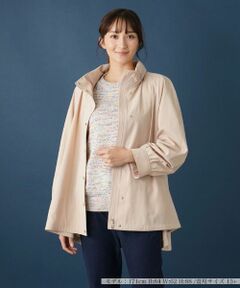 Leilian PLUS HOUSE / レリアンプラスハウス その他アウター | 【はっ水】2wayフードスタンドカラーコート