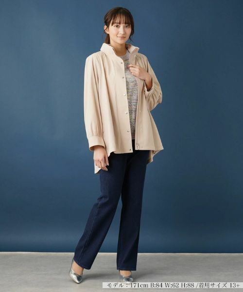 Leilian PLUS HOUSE / レリアンプラスハウス その他アウター | 【はっ水】2wayフードスタンドカラーコート | 詳細1