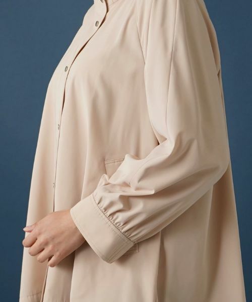 Leilian PLUS HOUSE / レリアンプラスハウス その他アウター | 【はっ水】2wayフードスタンドカラーコート | 詳細13