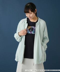 Leilian PLUS HOUSE / レリアンプラスハウス テーラードジャケット | 【はっ水】フリルネックジャケット