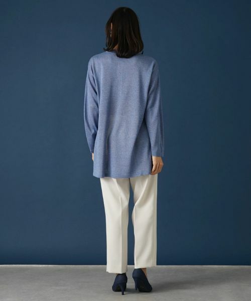 Leilian PLUS HOUSE / レリアンプラスハウス ニット・セーター | ヘンリーネックニットチュニック【プラス企画】 | 詳細3