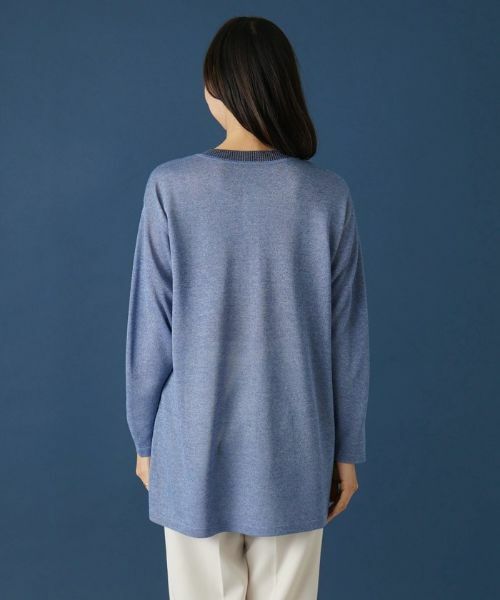 Leilian PLUS HOUSE / レリアンプラスハウス ニット・セーター | ヘンリーネックニットチュニック【プラス企画】 | 詳細6