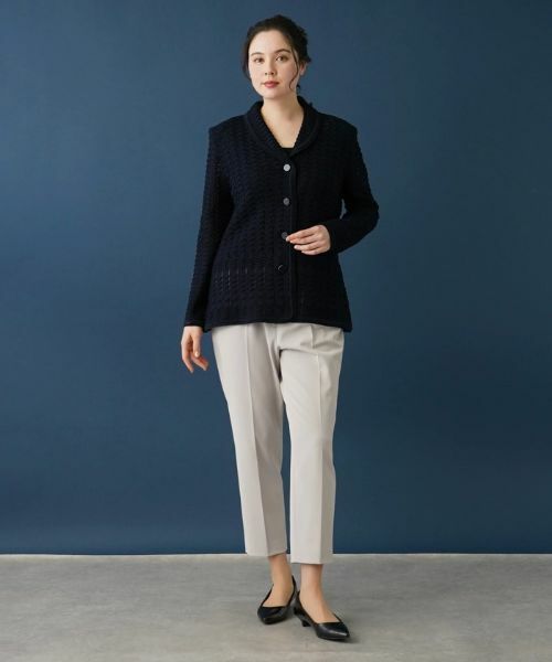 Leilian PLUS HOUSE / レリアンプラスハウス テーラードジャケット | コットンニットジャケット | 詳細13