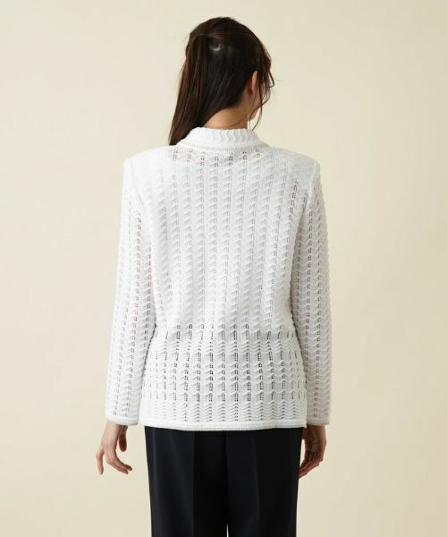 Leilian PLUS HOUSE / レリアンプラスハウス テーラードジャケット | コットンニットジャケット | 詳細6