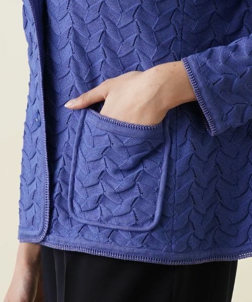 Leilian PLUS HOUSE / レリアンプラスハウス テーラードジャケット | コットンニットテーラードジャケット | 詳細11