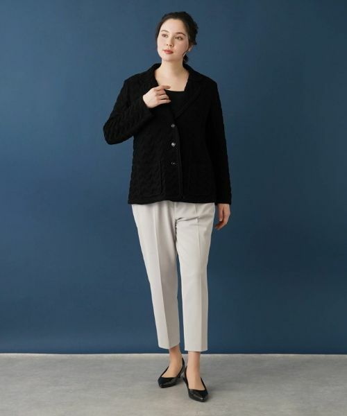 Leilian PLUS HOUSE / レリアンプラスハウス テーラードジャケット | コットンニットテーラードジャケット | 詳細13