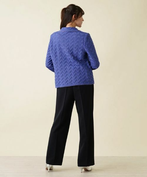Leilian PLUS HOUSE / レリアンプラスハウス テーラードジャケット | コットンニットテーラードジャケット | 詳細3