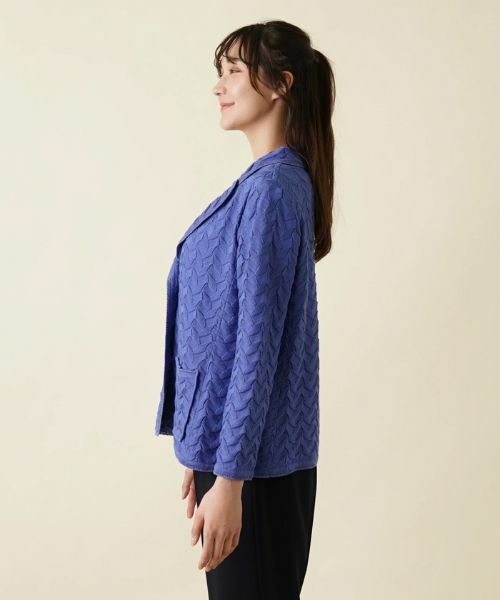 Leilian PLUS HOUSE / レリアンプラスハウス テーラードジャケット | コットンニットテーラードジャケット | 詳細5