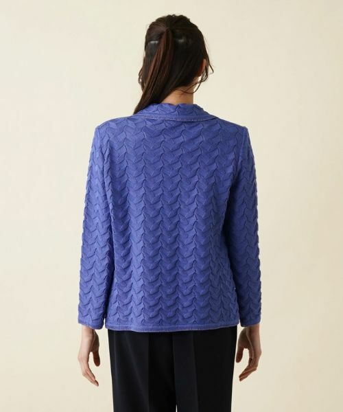 Leilian PLUS HOUSE / レリアンプラスハウス テーラードジャケット | コットンニットテーラードジャケット | 詳細6