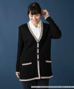 Leilian PLUS HOUSE / レリアンプラスハウス カーディガン・ボレロ | バスケット編みカーディガン