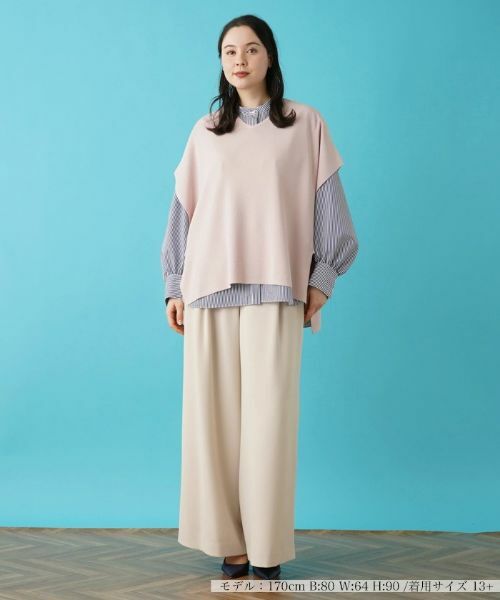 Leilian PLUS HOUSE / レリアンプラスハウス テーラードジャケット | Vネックニットベスト【BOURGE】 | 詳細11