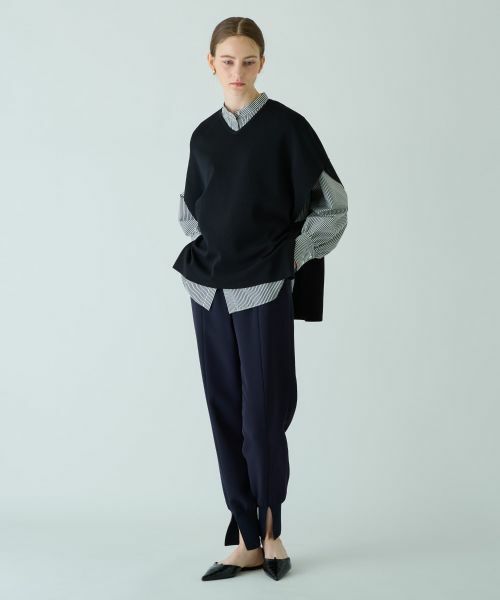 Leilian PLUS HOUSE / レリアンプラスハウス テーラードジャケット | Vネックニットベスト【BOURGE】 | 詳細4