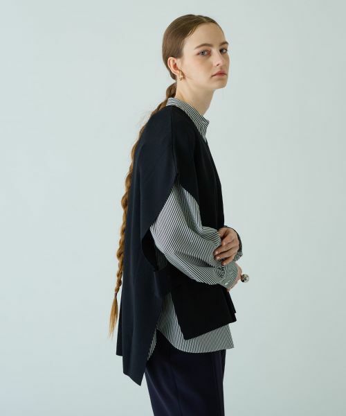Leilian PLUS HOUSE / レリアンプラスハウス テーラードジャケット | Vネックニットベスト【BOURGE】 | 詳細6