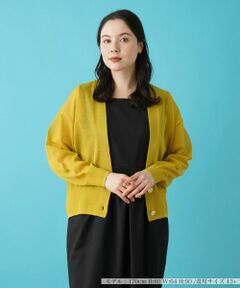 Leilian PLUS HOUSE / レリアンプラスハウス カーディガン・ボレロ | Vネックカーディガン【BOURGE】