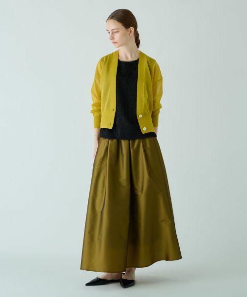 Leilian PLUS HOUSE / レリアンプラスハウス カーディガン・ボレロ | Vネックカーディガン【BOURGE】 | 詳細1