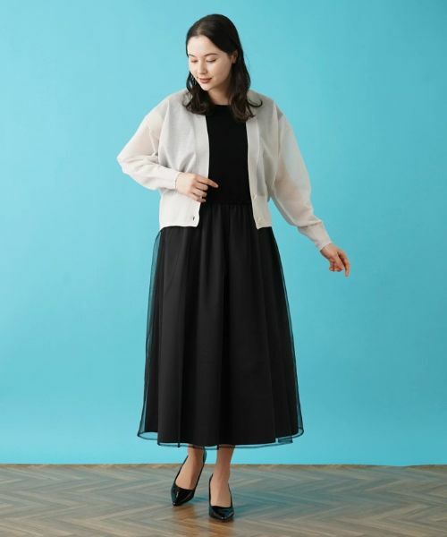 Leilian PLUS HOUSE / レリアンプラスハウス カーディガン・ボレロ | Vネックカーディガン【BOURGE】 | 詳細14