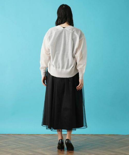 Leilian PLUS HOUSE / レリアンプラスハウス カーディガン・ボレロ | Vネックカーディガン【BOURGE】 | 詳細16