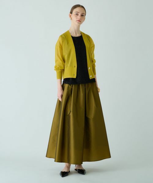 Leilian PLUS HOUSE / レリアンプラスハウス カーディガン・ボレロ | Vネックカーディガン【BOURGE】 | 詳細2